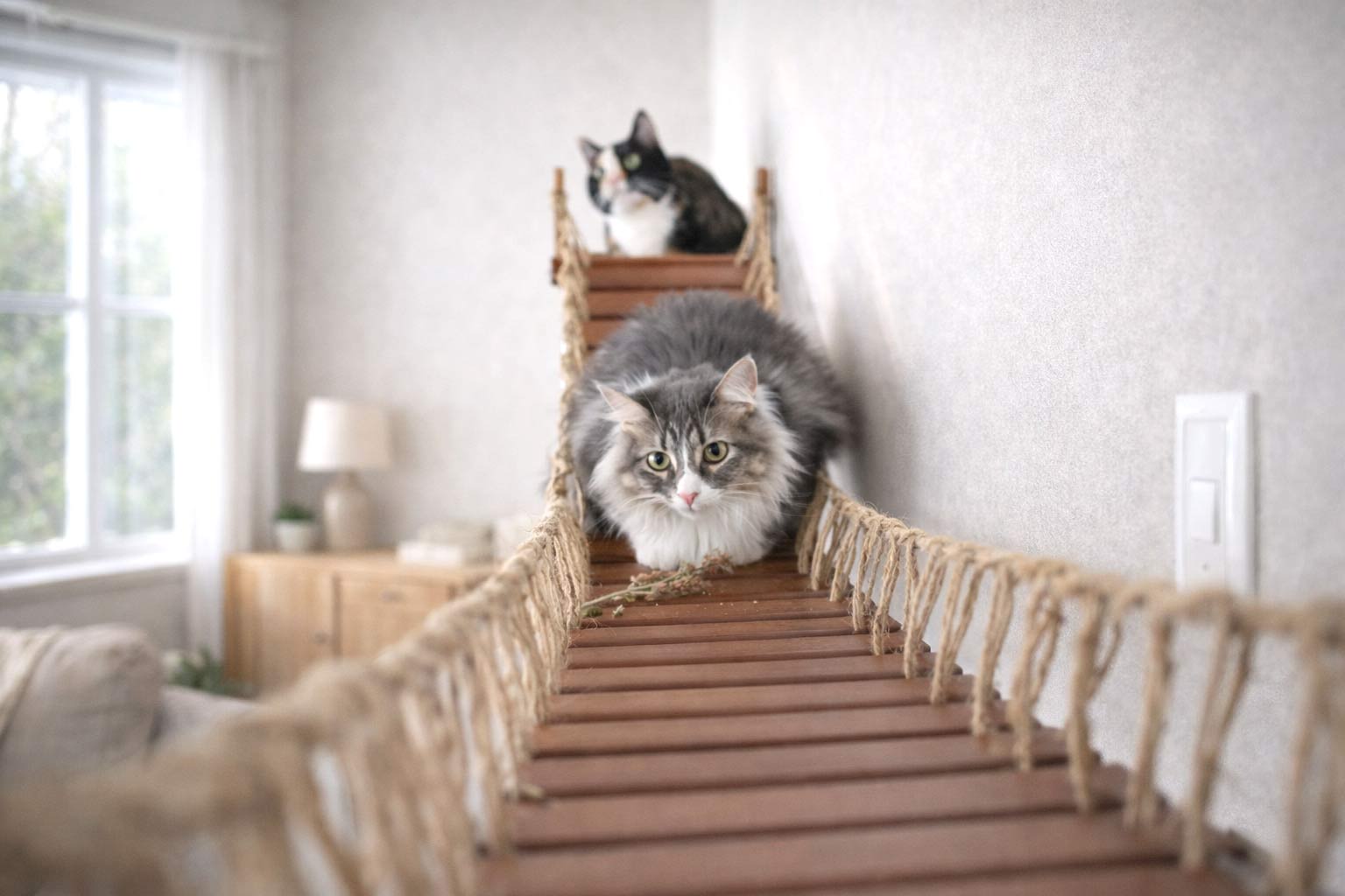 Cat Wall Bridge and Shelf Set by Catastrophic Creations