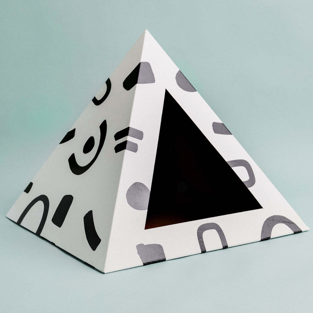 Doodle Cardboard Cat Pyramid by KittyKardboard
