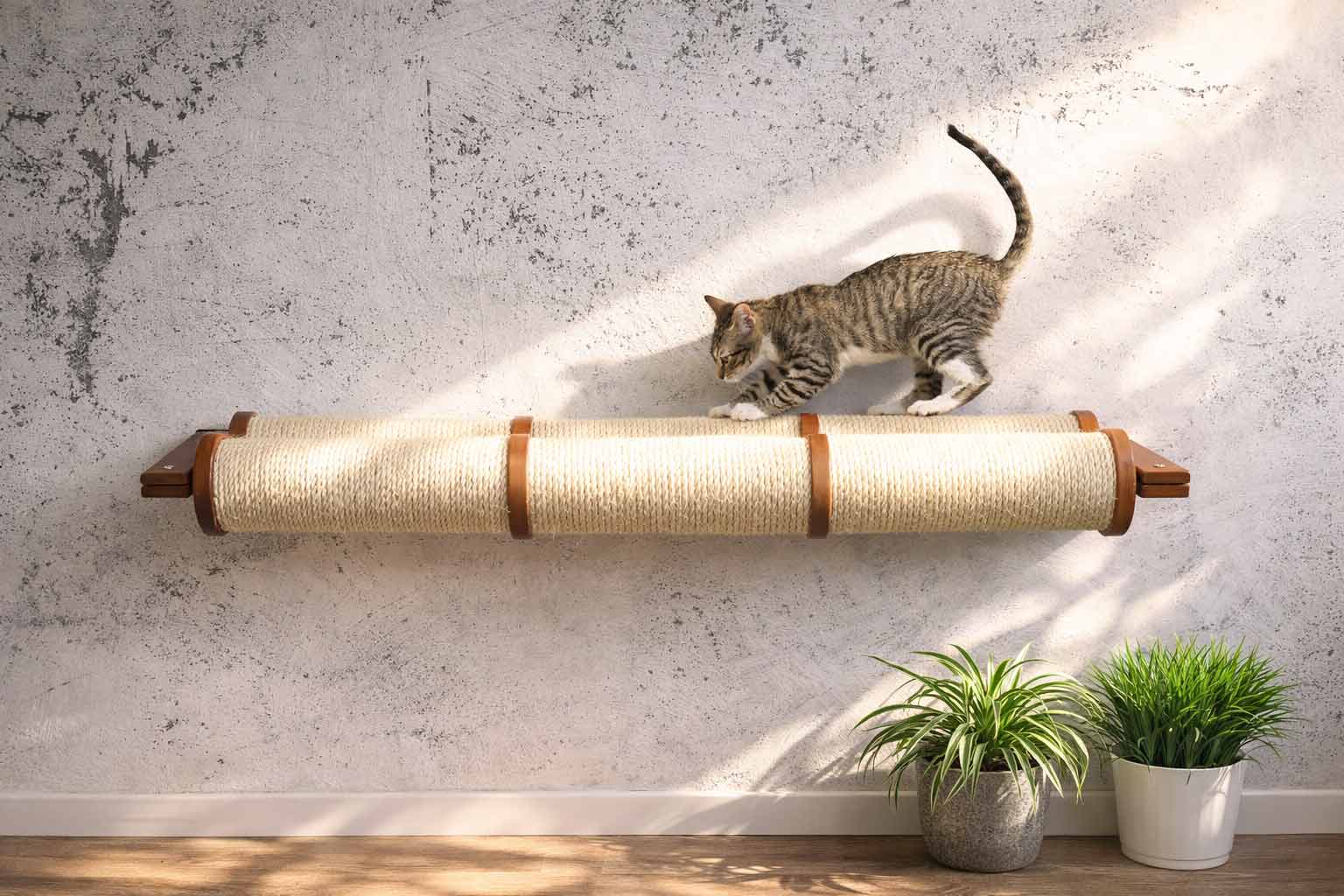 Horizontal Scratching Post for Cats by Catastrophic Creations