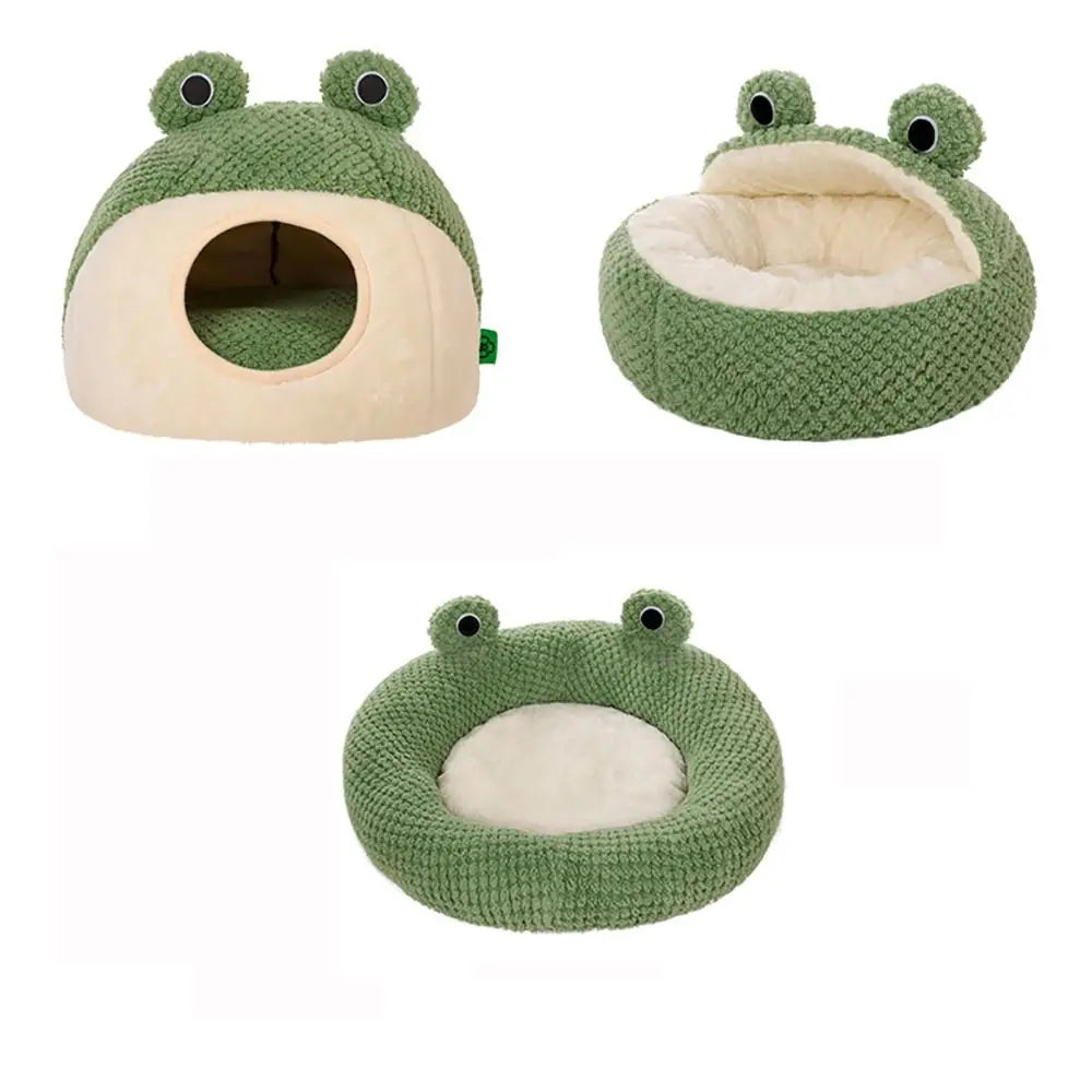 Soft Cat Bed, Frog Shape by Love My Pet