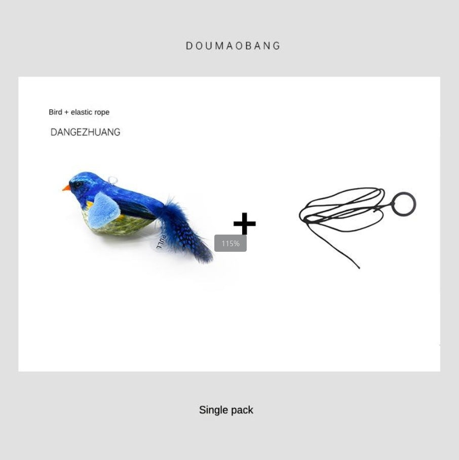 Parrot Cat Teaser Toy, Interactive