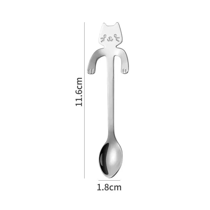 Stainless Steel Spoon Lovely Cute Cat Shape by Love My Pet