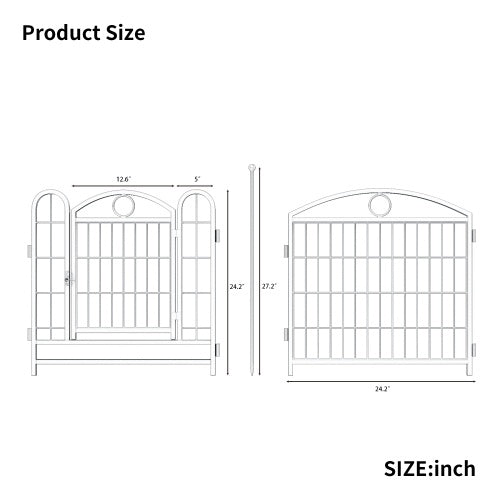 Dog Playpen Indoor 24 Inch 8 Panel Metal Dog Playpen by Love My Pet