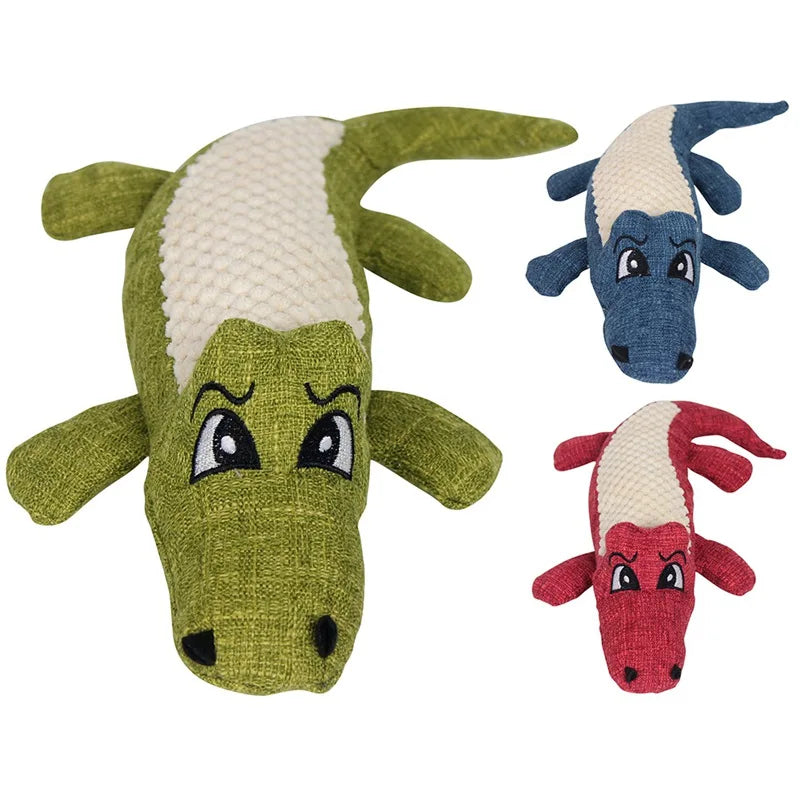 Pet Chew Toys Plush Crocodile Shape by Love My Pet