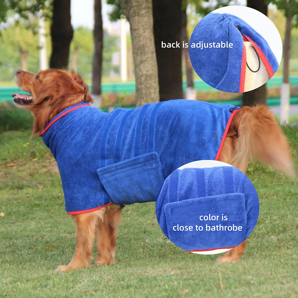 Dog Bathrobe And Towel by Love My Pet