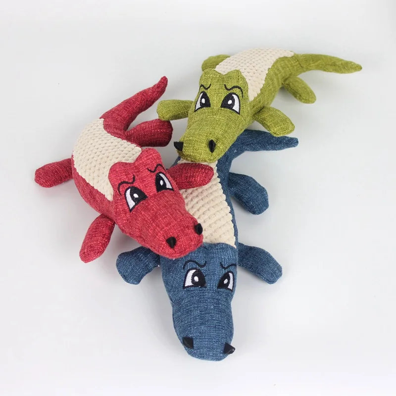 Pet Chew Toys Plush Crocodile Shape by Love My Pet