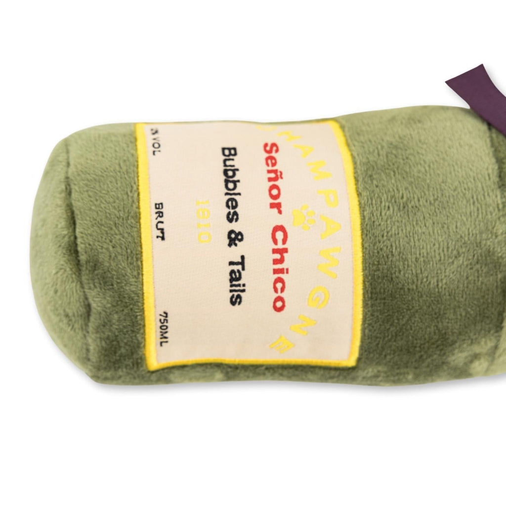 Champawgne-Cheers Plush Dog Toy Gift Set – with Squeaker & Crinkle Paper by American Pet Supplies
