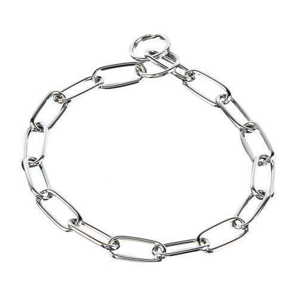 Herm Sprenger - Long Link Fur Saver Collar - Chrome by Dogline
