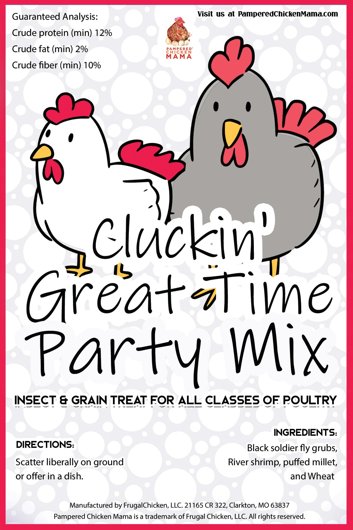 Cluckin Great Time Textured Treat To Encourage Foraging by Dahlia Pets
