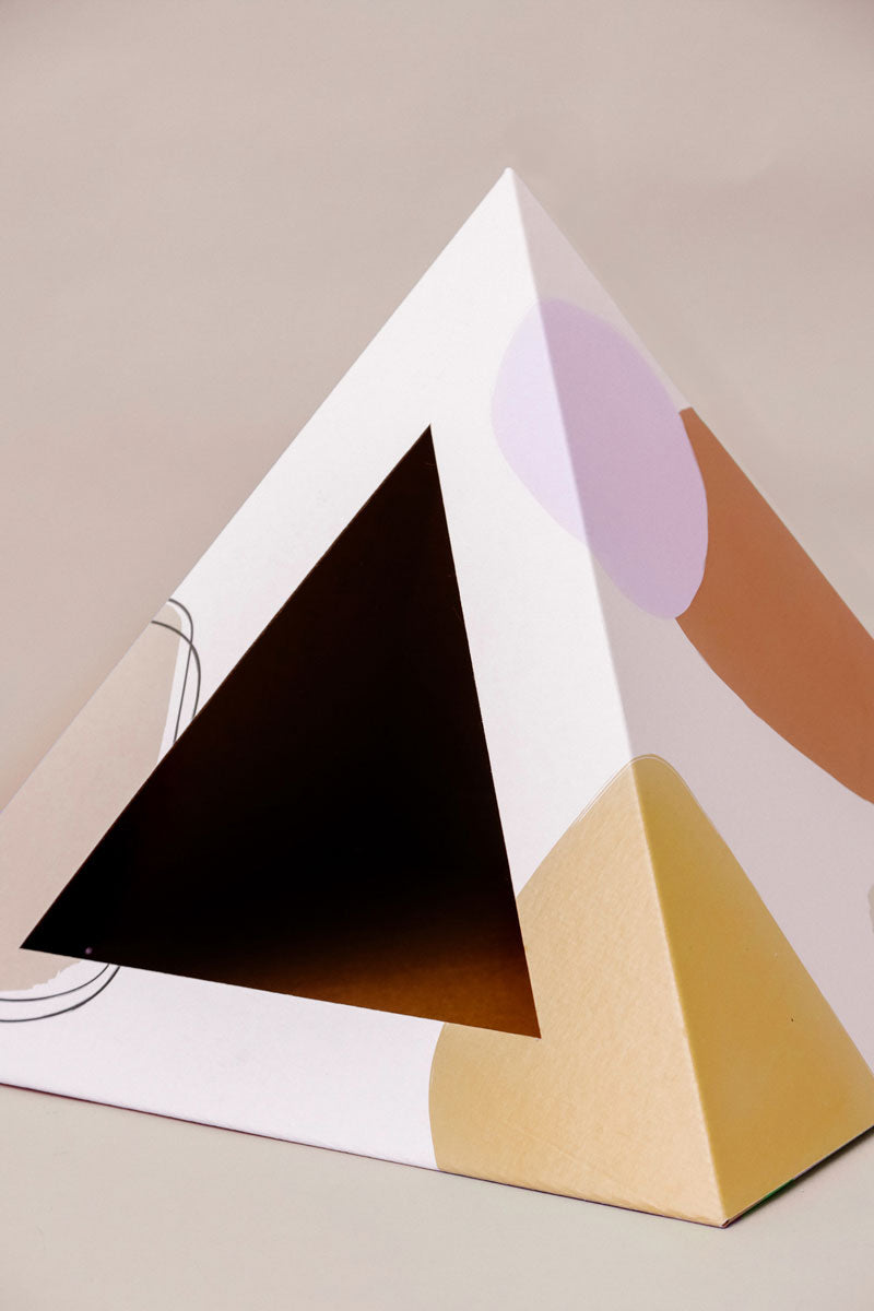 Abstract Cardboard Cat Pyramid by KittyKardboard