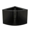 *BLACK* 90g Corner 1/4 Cylinder Glass Aquarium Set in Flush Wood Furniture by AQUA VIM