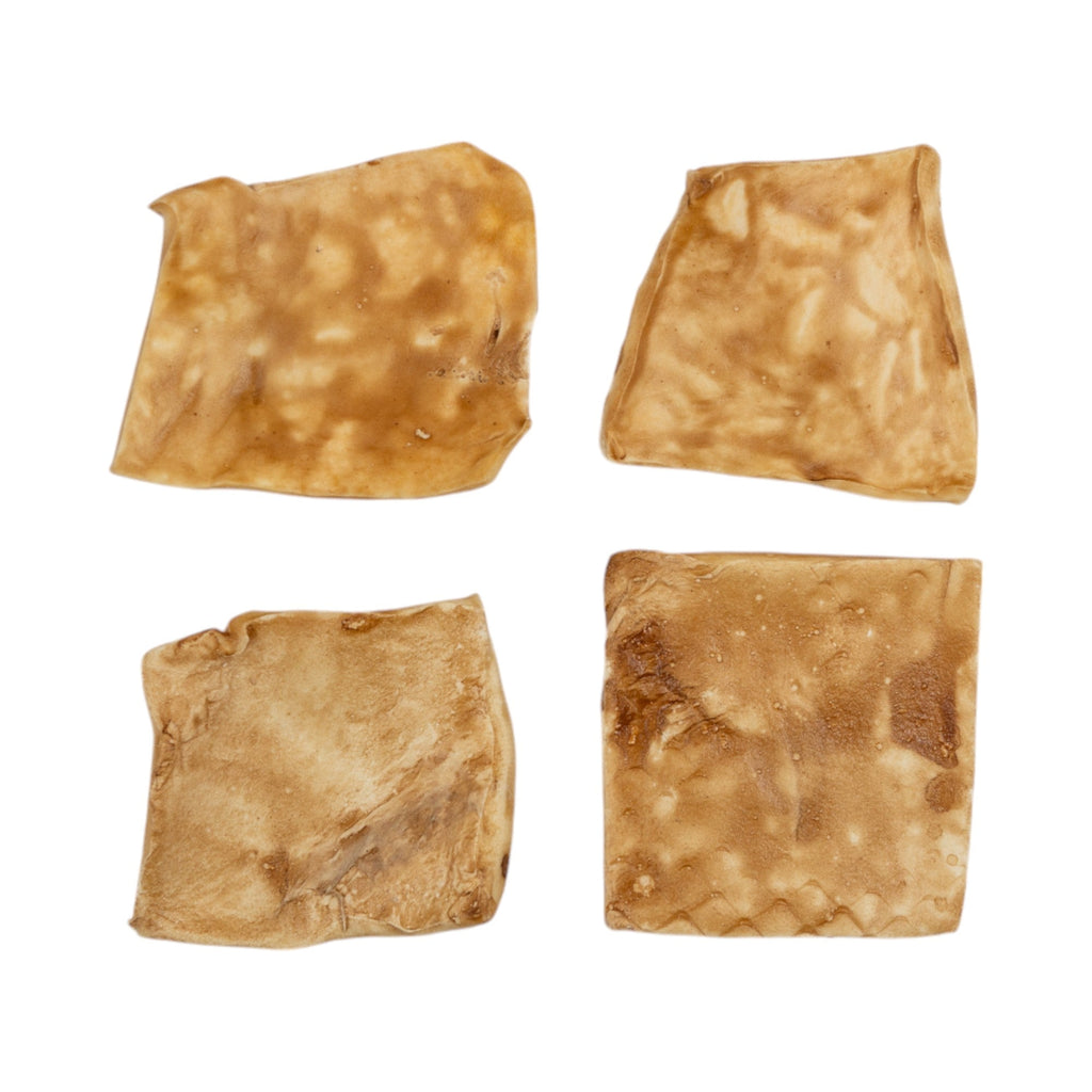 Country Living 4” x 4” Beef Cheek Chip Dog Treats – Chicken Flavor – 5 Count Bag – All-Natural, High-Protein, Long-Lasting Dog Chews by American Pet Supplies