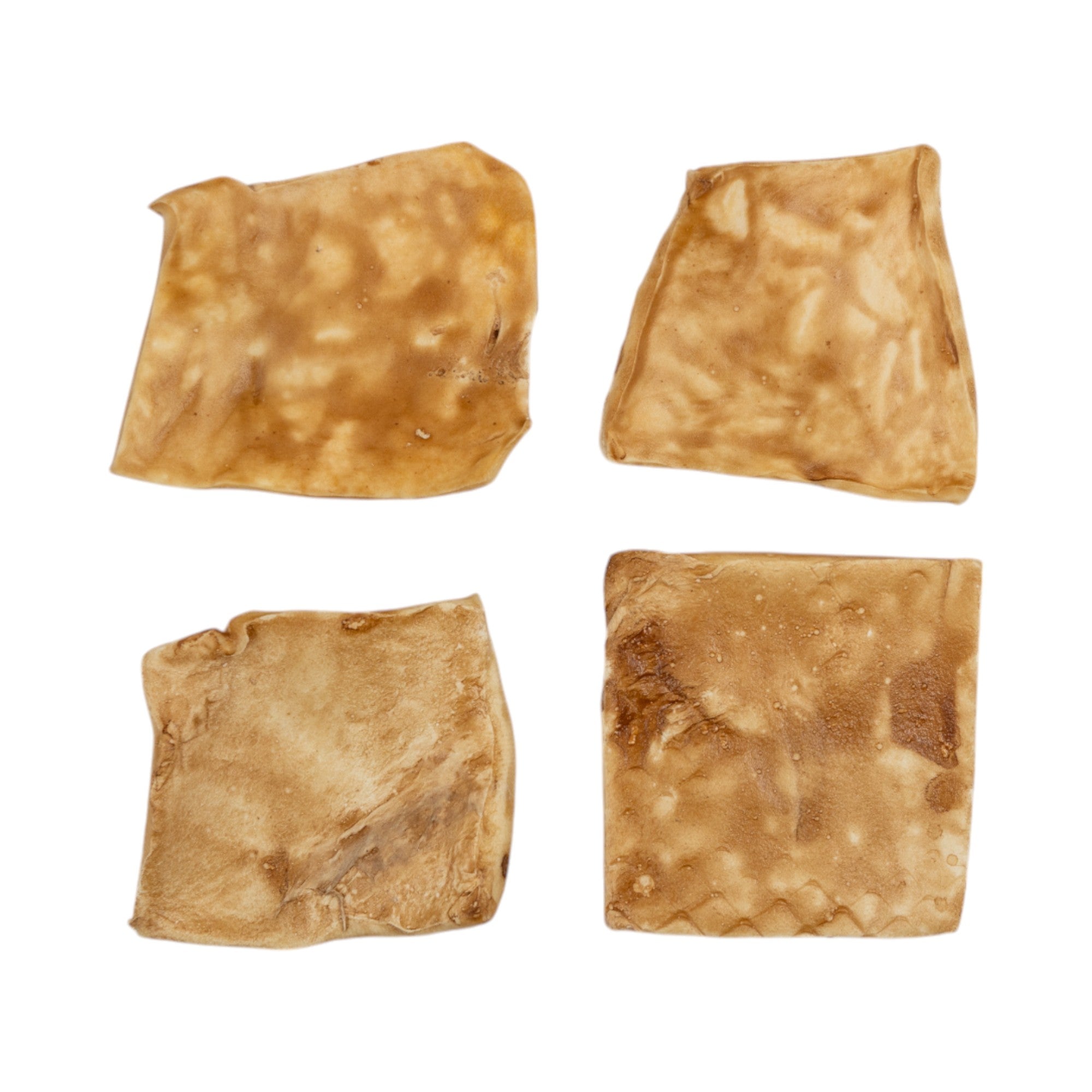 Country Living 4” x 4” Beef Cheek Chip Dog Treats – Chicken Flavor – 5 Count Bag – All-Natural, High-Protein, Long-Lasting Dog Chews by American Pet Supplies
