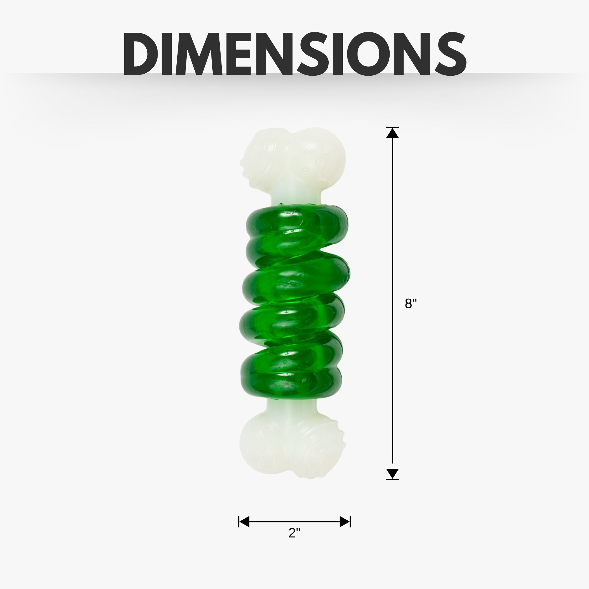 Country Living Bone-a-Treat Dog Chew Toy – Orange Bulged Balls & Green Spiral Ring by American Pet Supplies