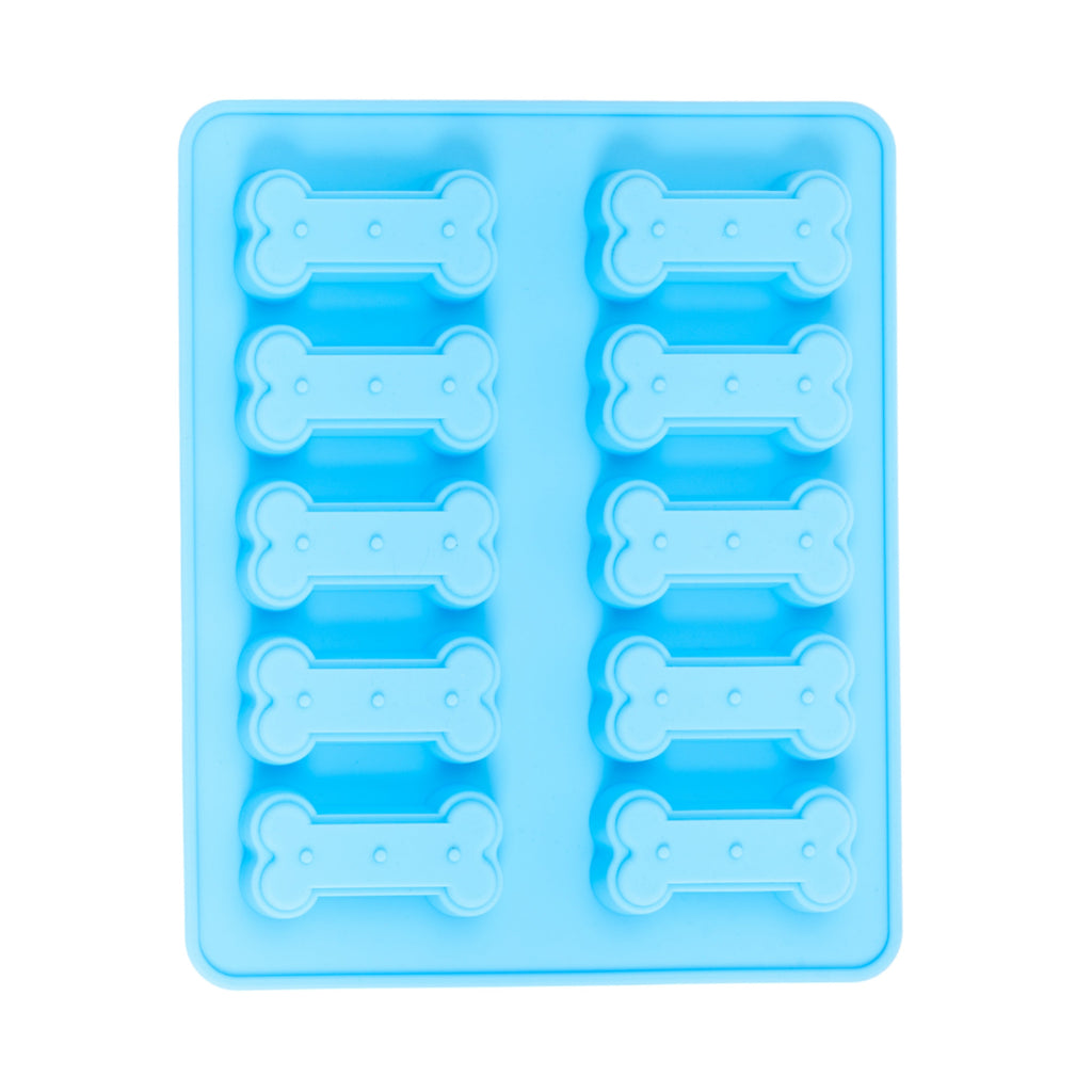 Country Living Bone-Shaped Silicone Baking Tray (10-Cavity Mold) – for Homemade Dog Treats, Candy, Cookies, Chocolate, and Ice Cubes by American Pet Supplies