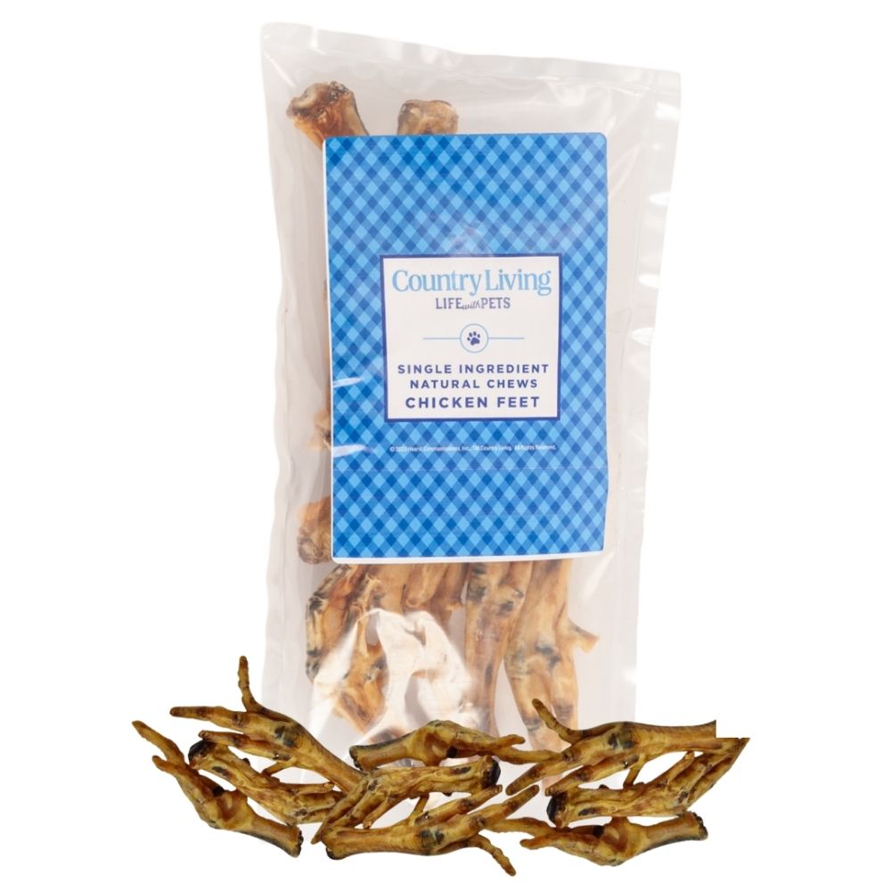 Country Living All-Natural Chicken Feet Dog Treats, Crunchy Snacks for Joint Support – (20-Pack) by American Pet Supplies