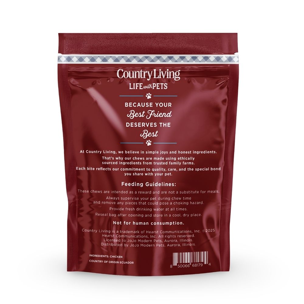 Country Living 4”-5” Beef Flavored Chicken Sausage Dog Treats – 15 Count Bag – Soft & Chewy, High-Protein Training & Reward Treats – Grain-Free, No Artificial Flavors or Preservatives by American Pet Supplies