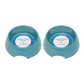Country Living Set of 2 Natural Fiber Dog Bowls – Teal Blue by American Pet Supplies