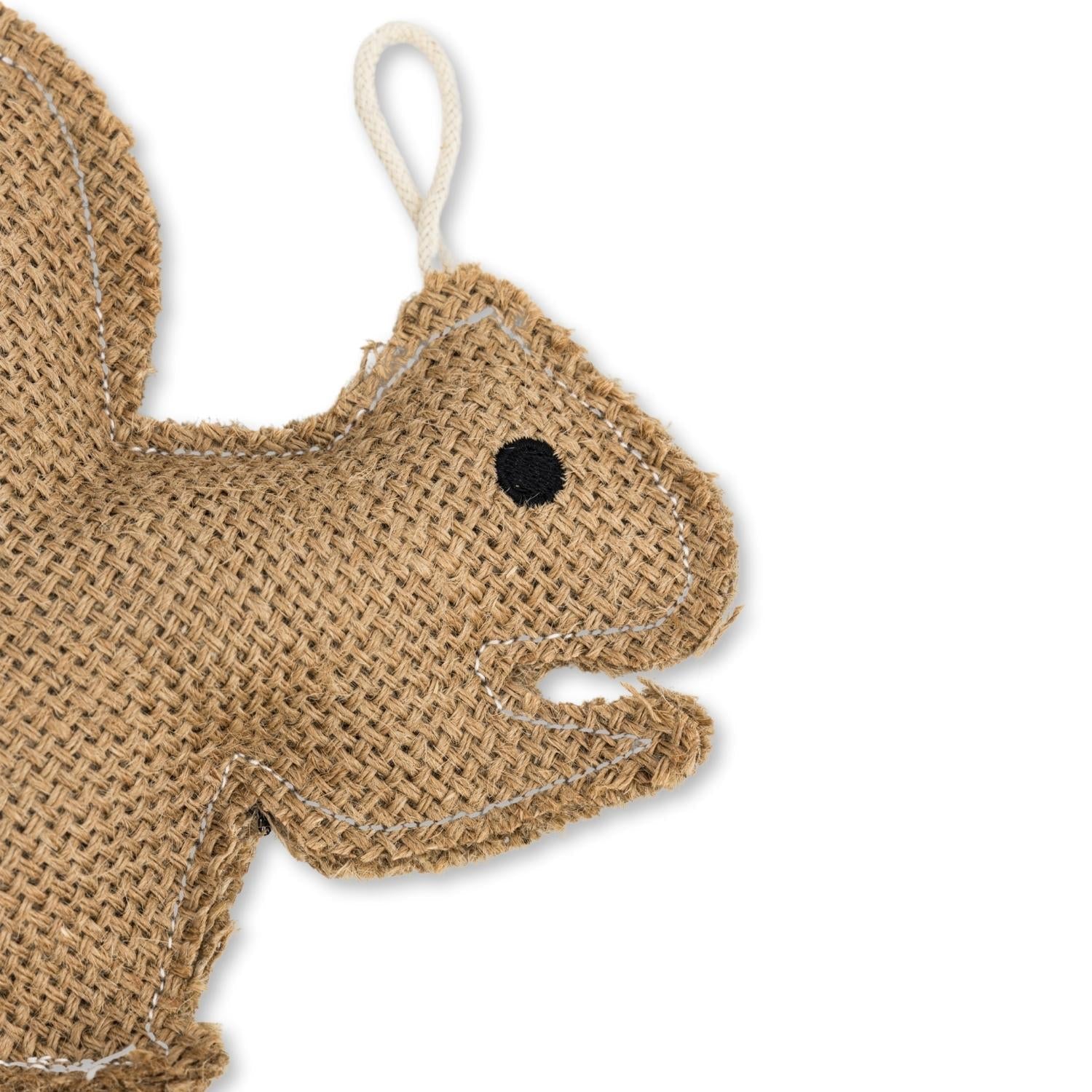 Rustic Jute Squirrel Dog Chew Toy – Non-Toxic & Safe, Soft & Gentle by American Pet Supplies