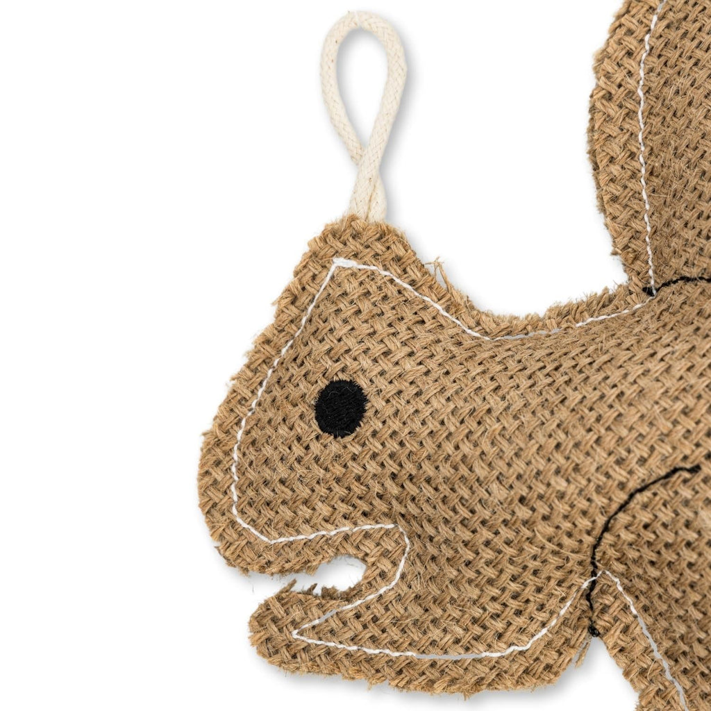 Rustic Jute Squirrel Dog Chew Toy – Non-Toxic & Safe, Soft & Gentle by American Pet Supplies