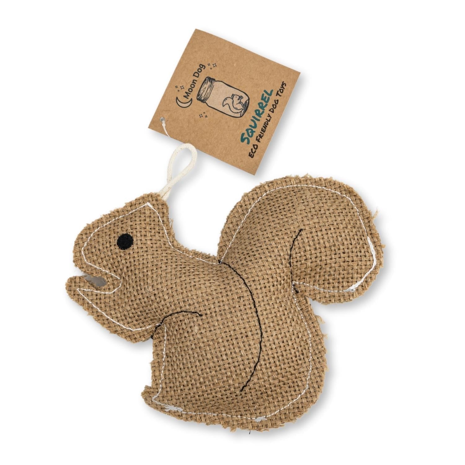 Rustic Jute Squirrel Dog Chew Toy – Non-Toxic & Safe, Soft & Gentle by American Pet Supplies