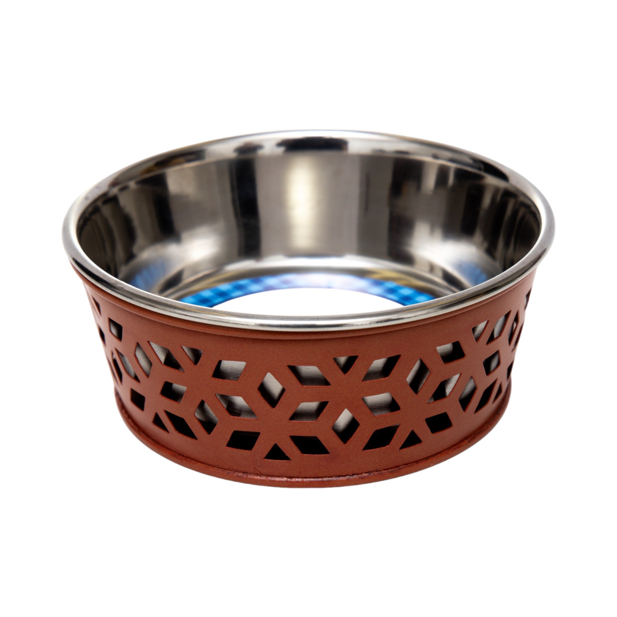 Country Living Set of 2 Stainless Steel Dog Bowls – Farmhouse Style, Ideal for Small to Medium Dogs by American Pet Supplies