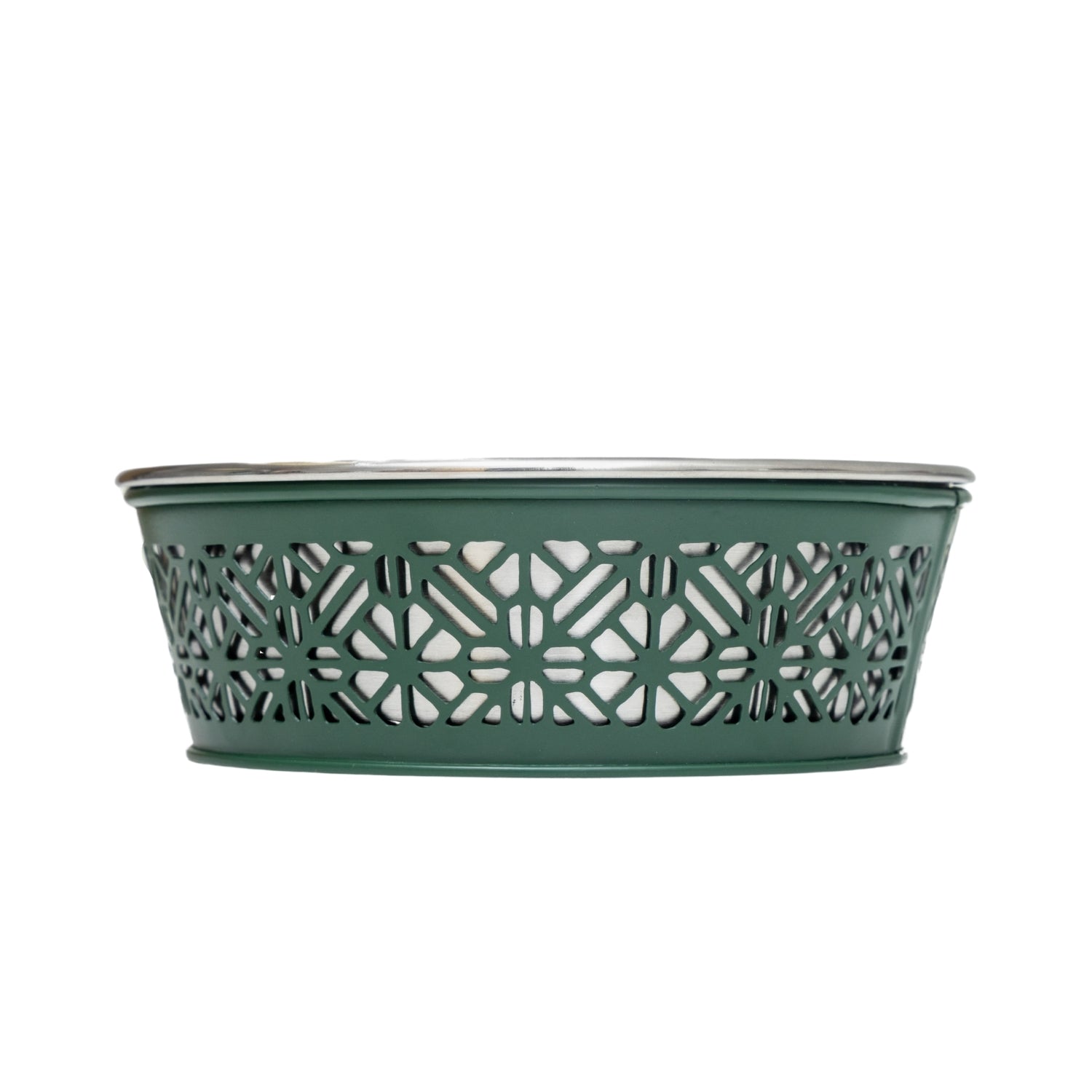 Country Living Set of 2 Stainless Steel Dog Bowls – Farmhouse Style, Ideal for Small to Medium Dogs by American Pet Supplies