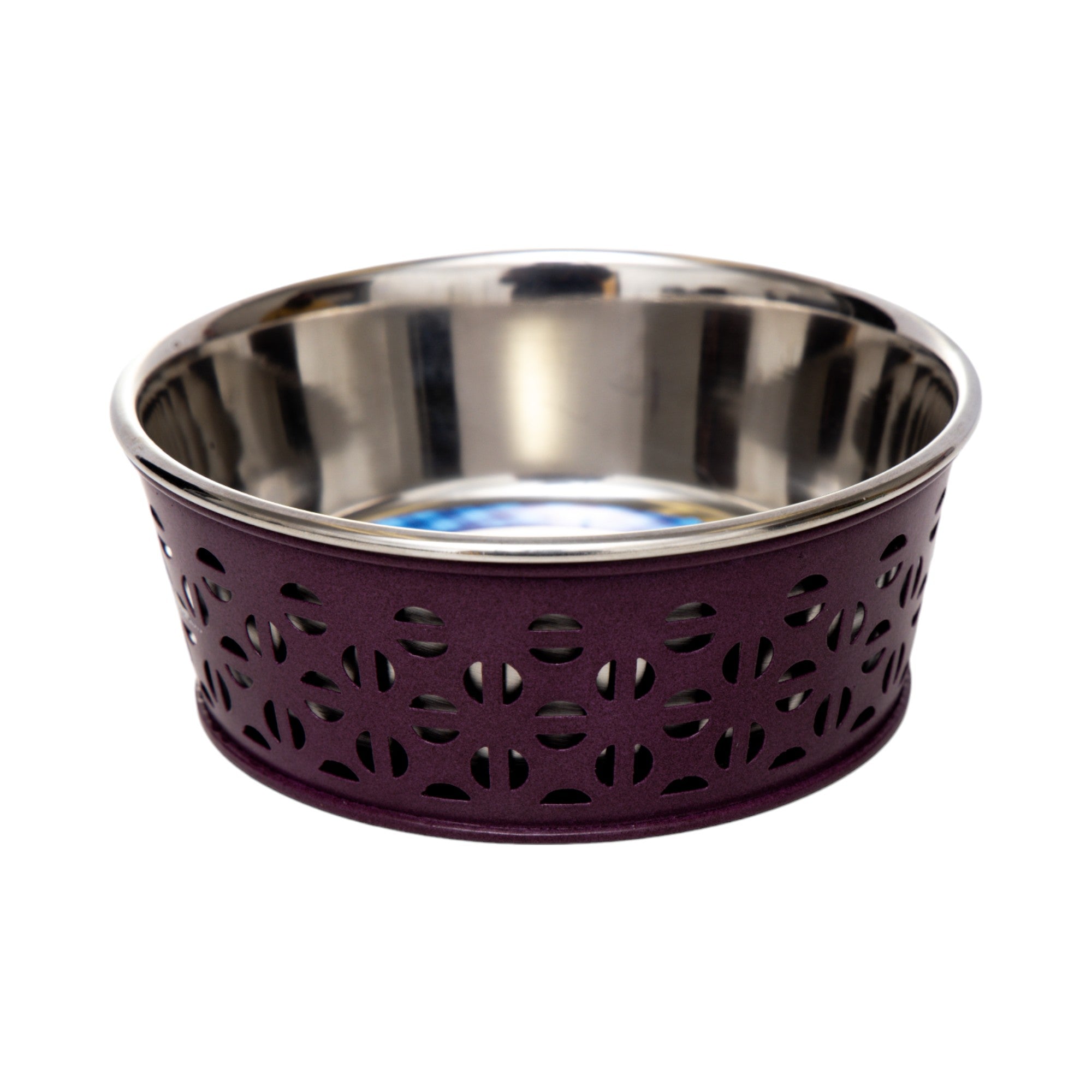 Country Living Set of 2 Stainless Steel Dog Bowls – Farmhouse Style, Ideal for Small to Medium Dogs by American Pet Supplies