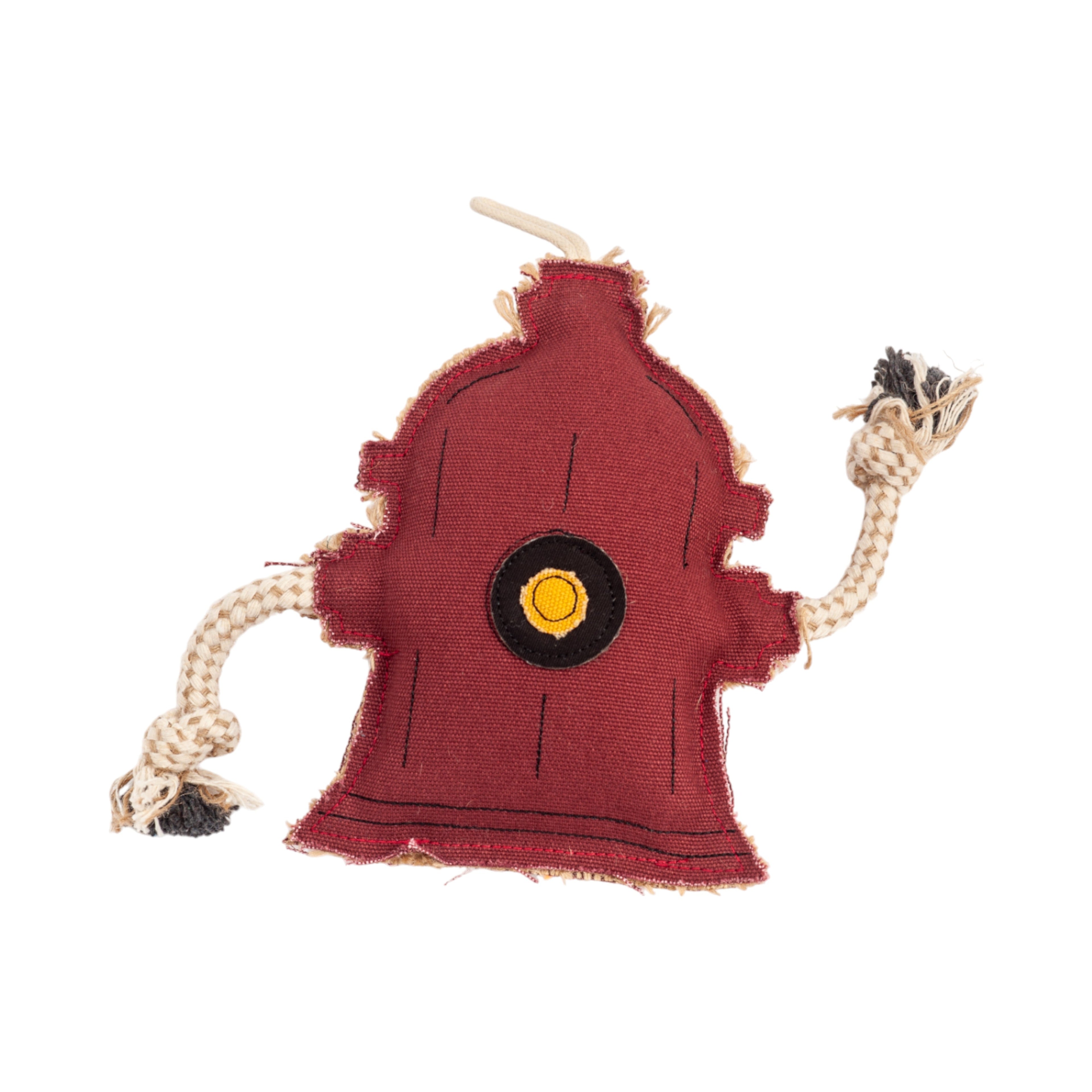 Country Living Canvas & Jute Fire Hydrant Dog Chew Toy – Durable, Safe and Non-Toxic by American Pet Supplies