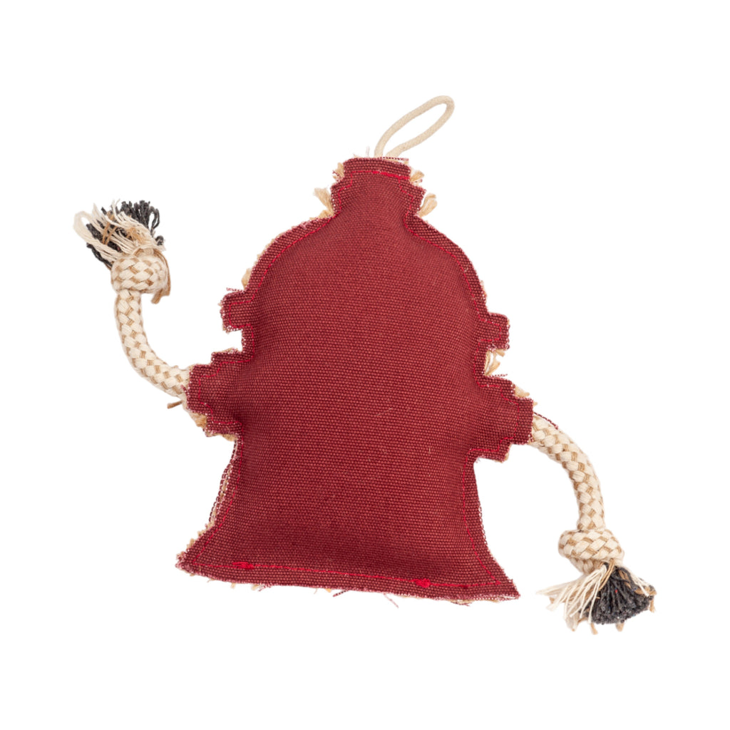 Country Living Canvas & Jute Fire Hydrant Dog Chew Toy – Durable, Safe and Non-Toxic by American Pet Supplies