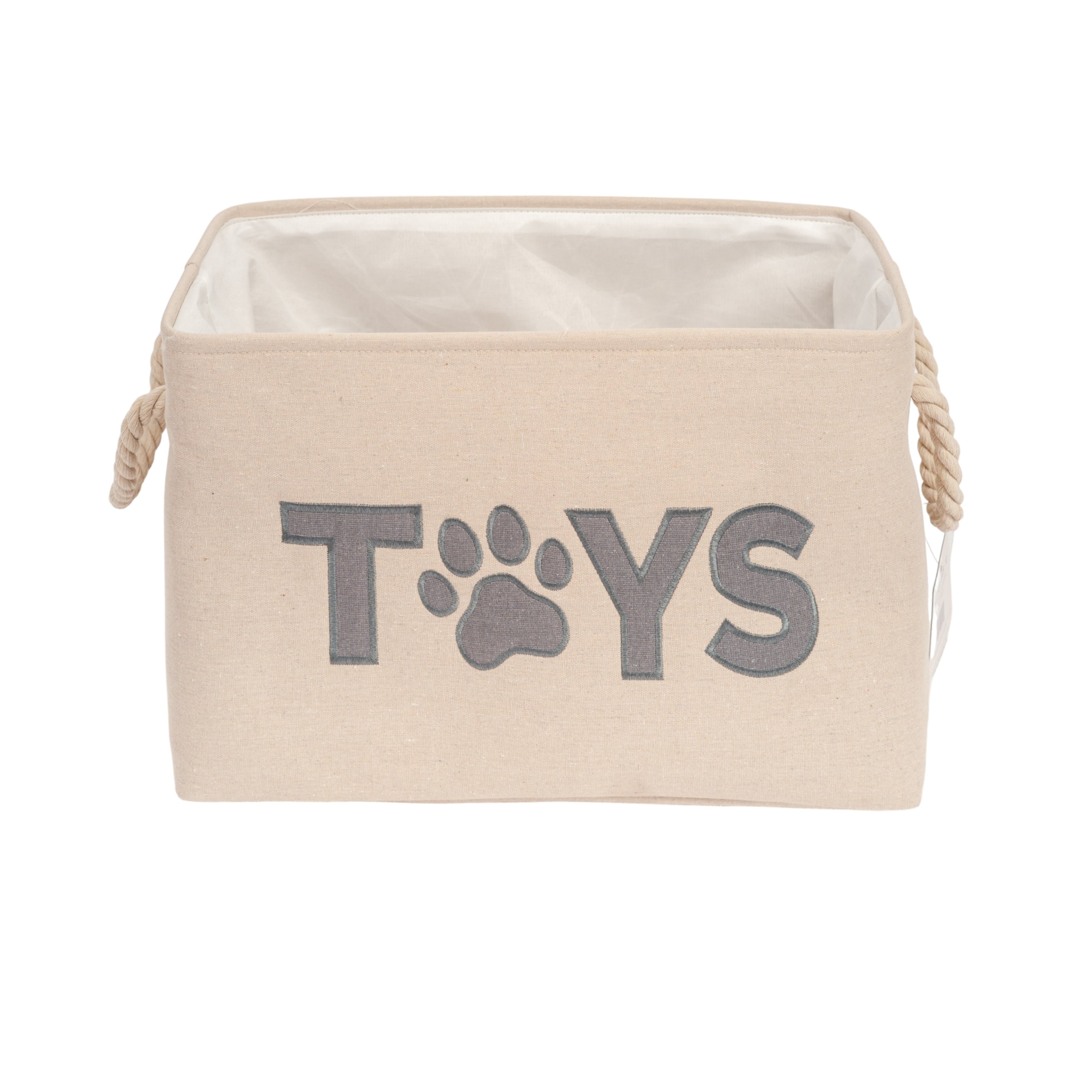 Country Living Foldable Fabric Dog Toy Storage Bin - Convenient Organizer for Pet Accessories by American Pet Supplies
