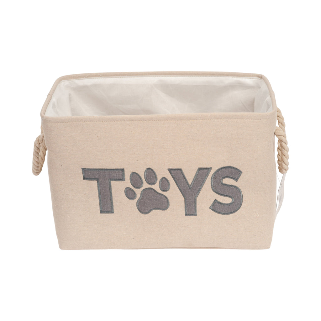 Country Living Foldable Fabric Dog Toy Storage Bin - Convenient Organizer for Pet Accessories by American Pet Supplies