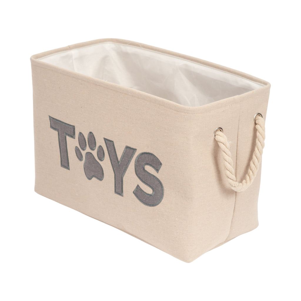 Country Living Foldable Fabric Dog Toy Storage Bin - Convenient Organizer for Pet Accessories by American Pet Supplies