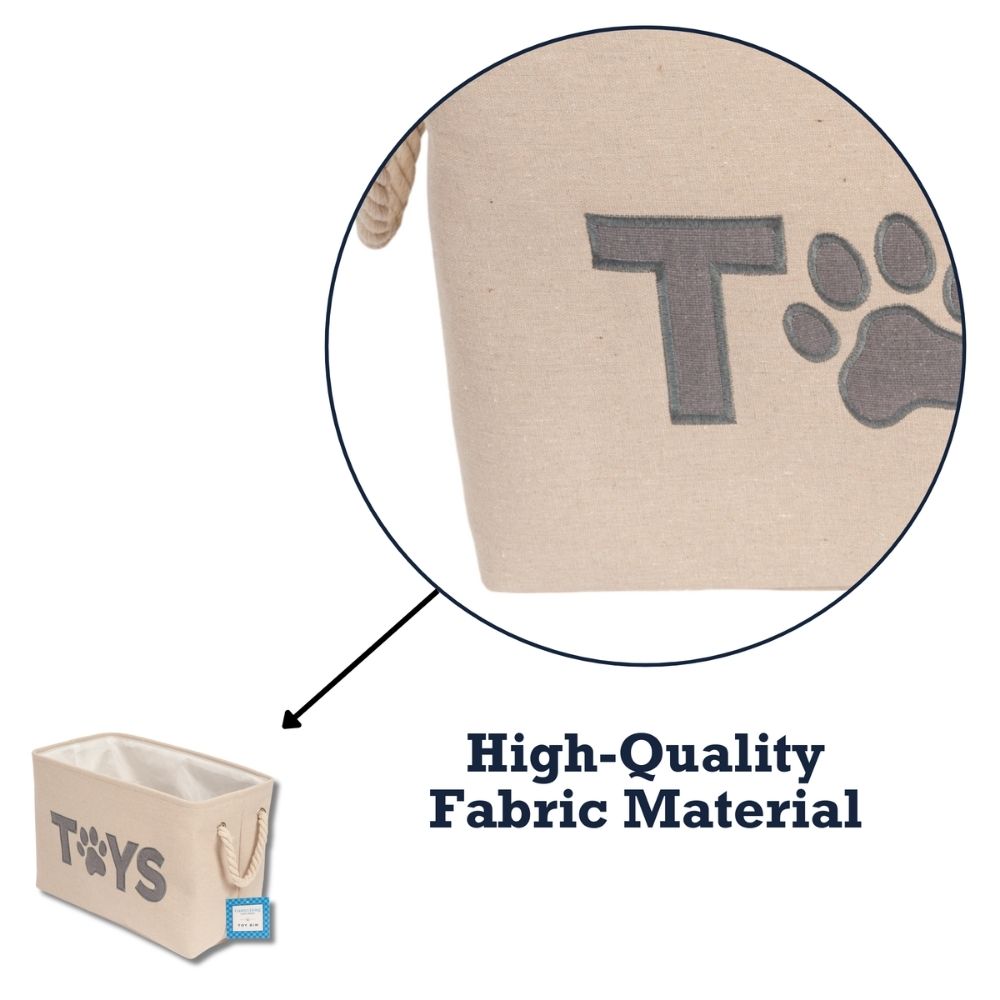 Country Living Foldable Fabric Dog Toy Storage Bin - Convenient Organizer for Pet Accessories by American Pet Supplies