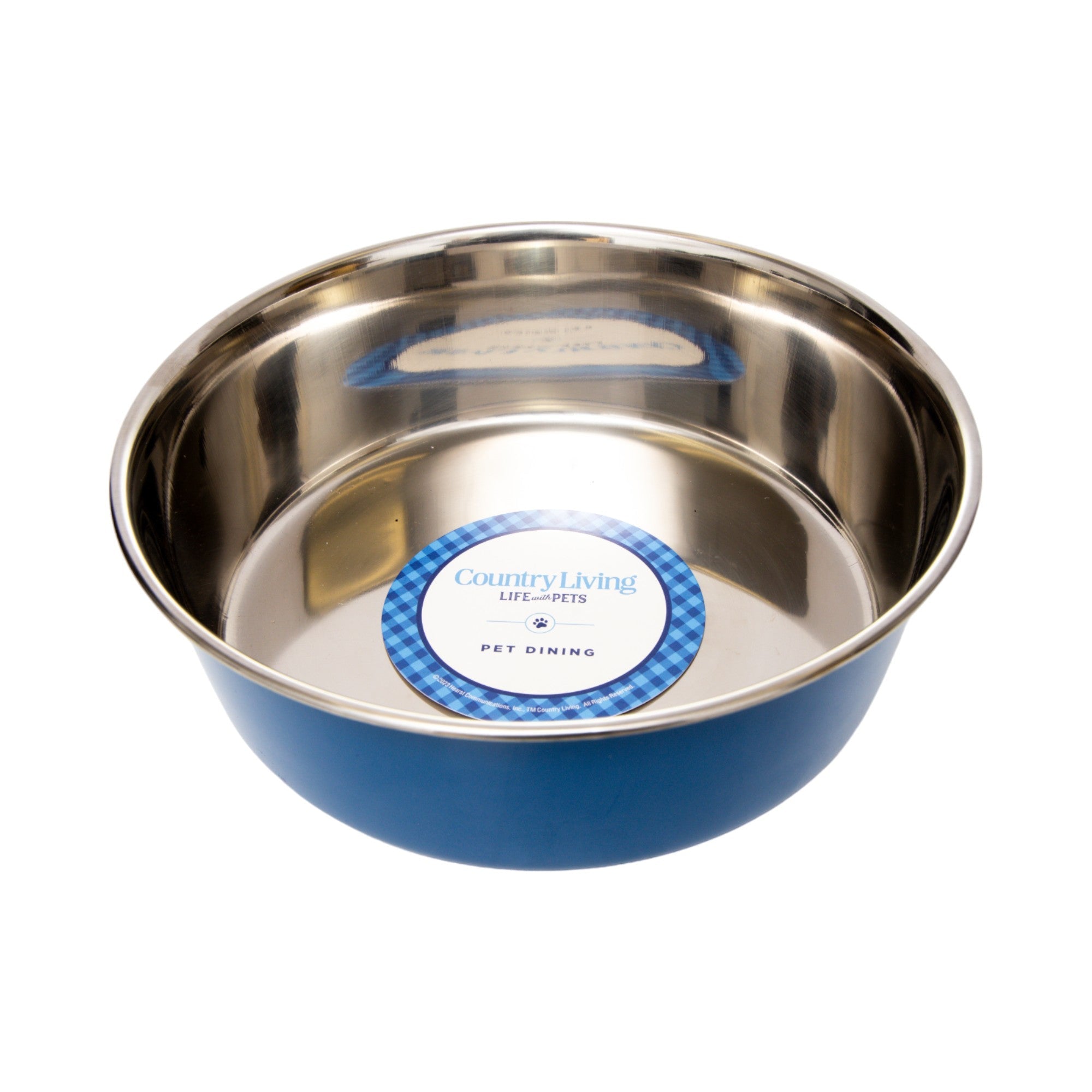 Country Living Set of 2 Heavy Gauge Stainless Steel Dog Bowls - Perfect for Food & Water by American Pet Supplies