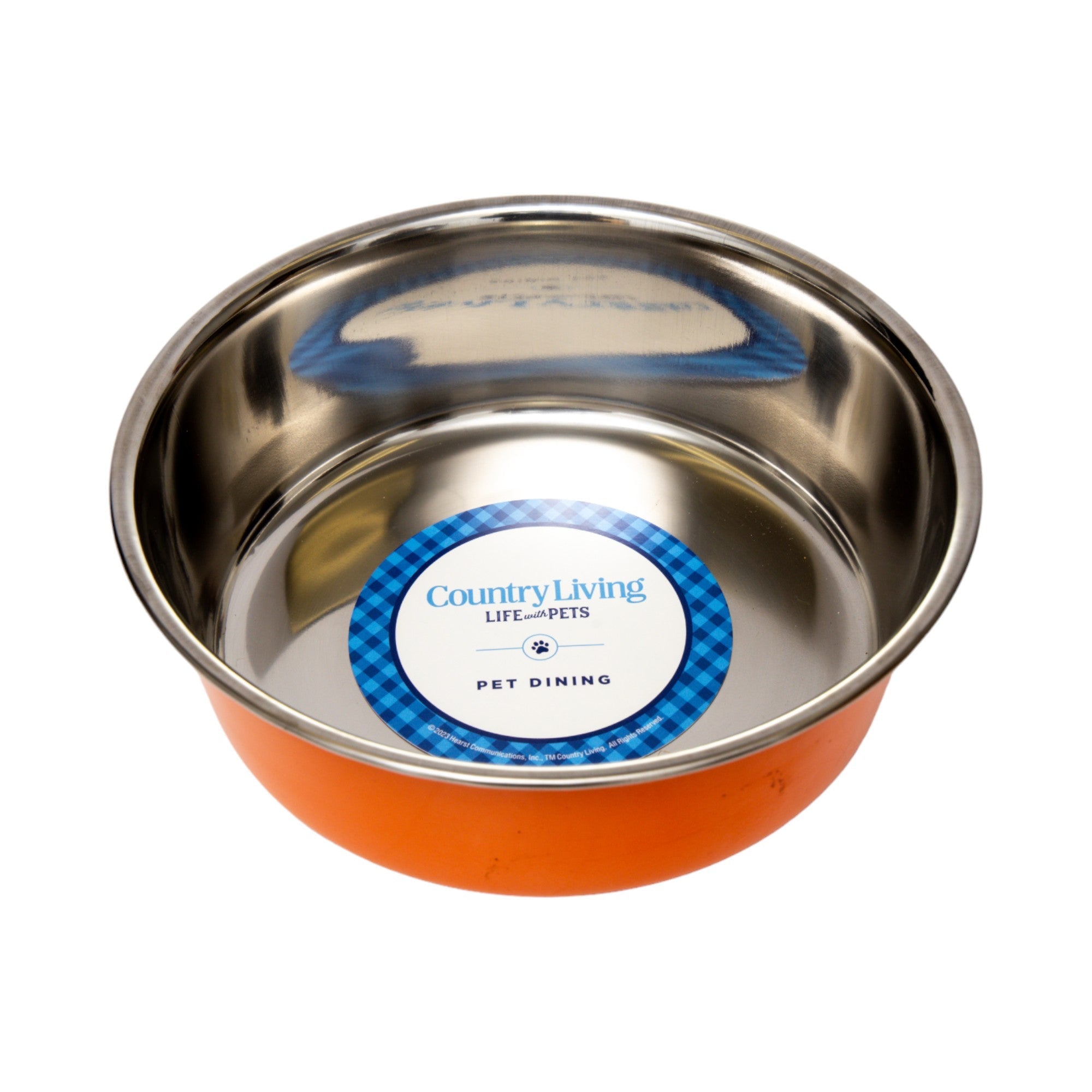 Country Living Set of 2 Heavy Gauge Stainless Steel Dog Bowls - Perfect for Food & Water by American Pet Supplies