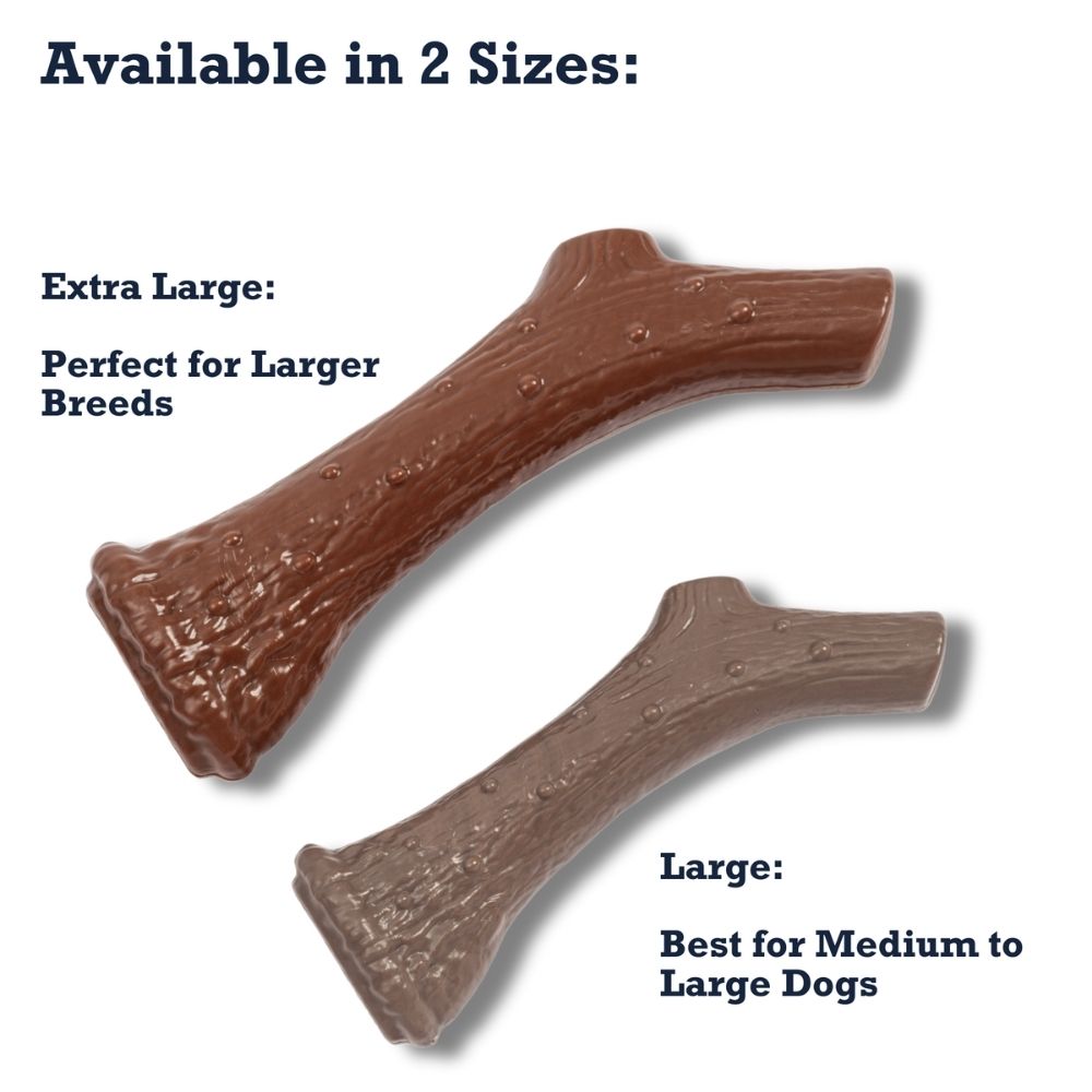 Country Living Nylon Antler Dog Chew Toy – with Natural Chicken Flavor by American Pet Supplies