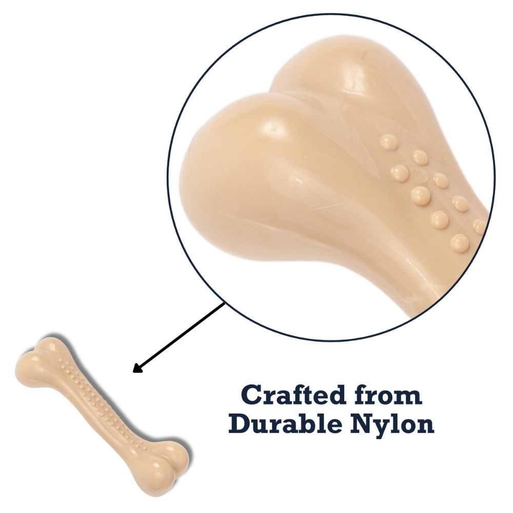 Country Living Nylon Chew Bone Toy for Dogs (Chicken-Flavored), Ideal for Heavy Chewers by American Pet Supplies