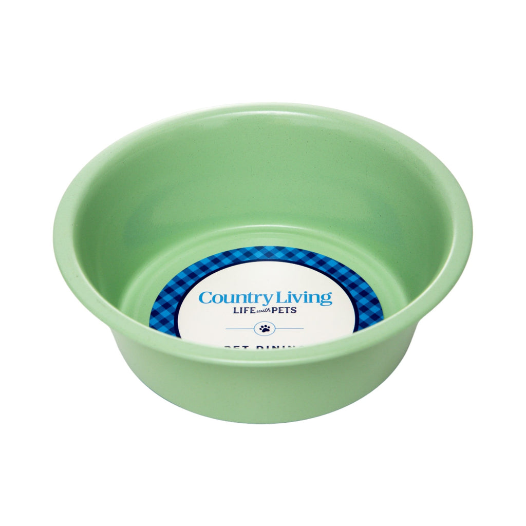 Country Living Set of 2 Coated Stainless Steel Heavy Dog Bowls - Ideal for Medium to Large Breeds by American Pet Supplies