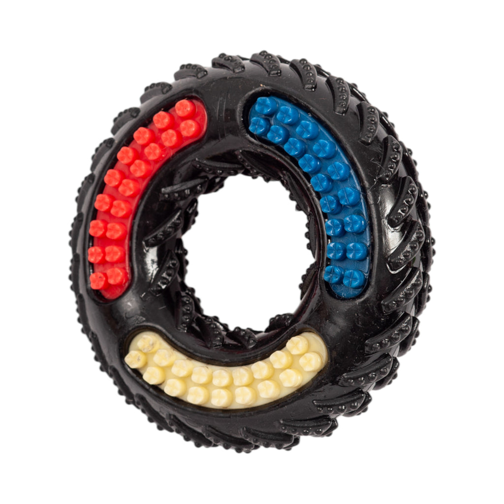 Country Living 'Tire of Fun' TPR Textured Dog Chew Toy - Durable, Non-Toxic, and Interactive Playtime for Dogs by American Pet Supplies