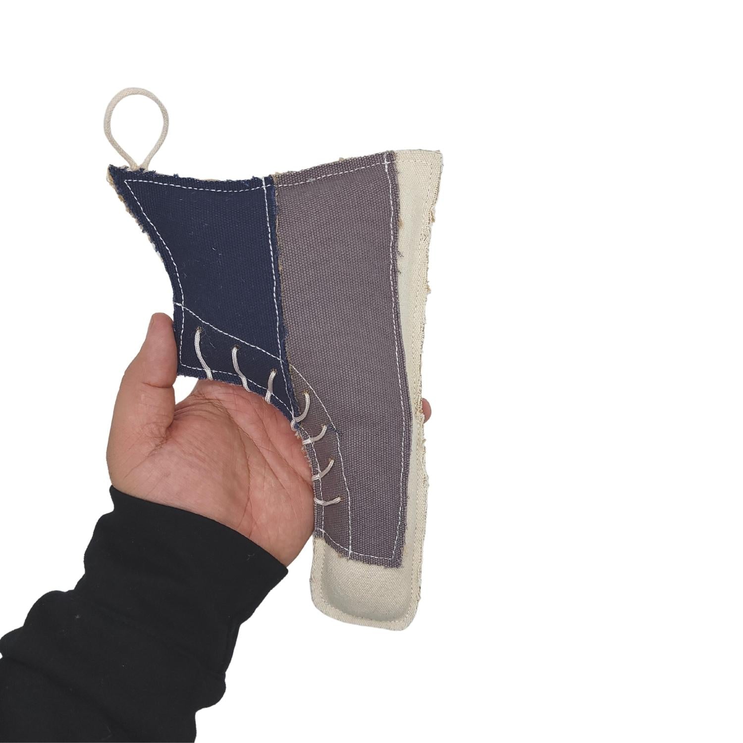 Country Living Canvas & Jute Shoe-Shaped Dog Chew Toy – Durable, Safe and Non-Toxic by American Pet Supplies