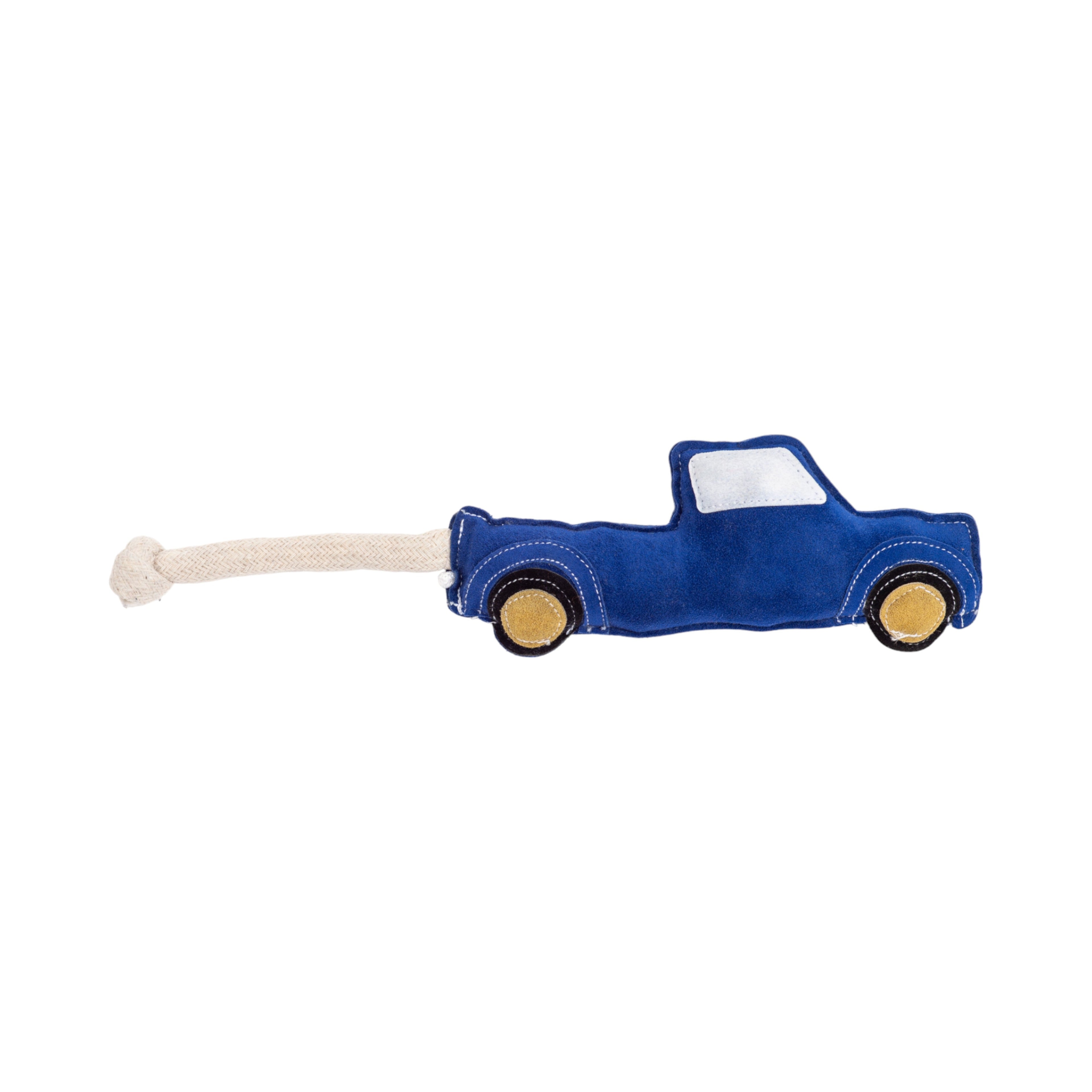 Country Living Faux Leather Blue Pickup Truck Dog Chew Toy, Durable, Safe and Non-Toxic by American Pet Supplies
