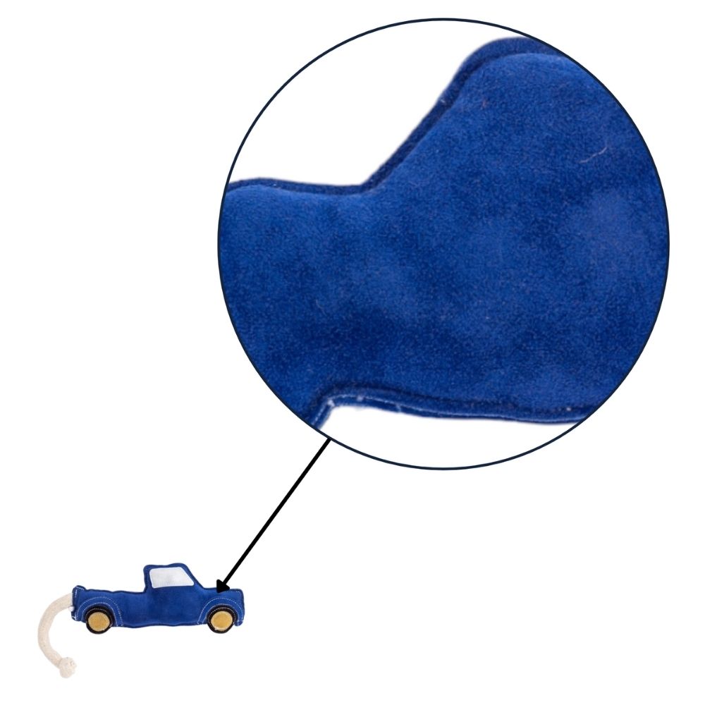 Country Living Faux Leather Blue Pickup Truck Dog Chew Toy, Durable, Safe and Non-Toxic by American Pet Supplies
