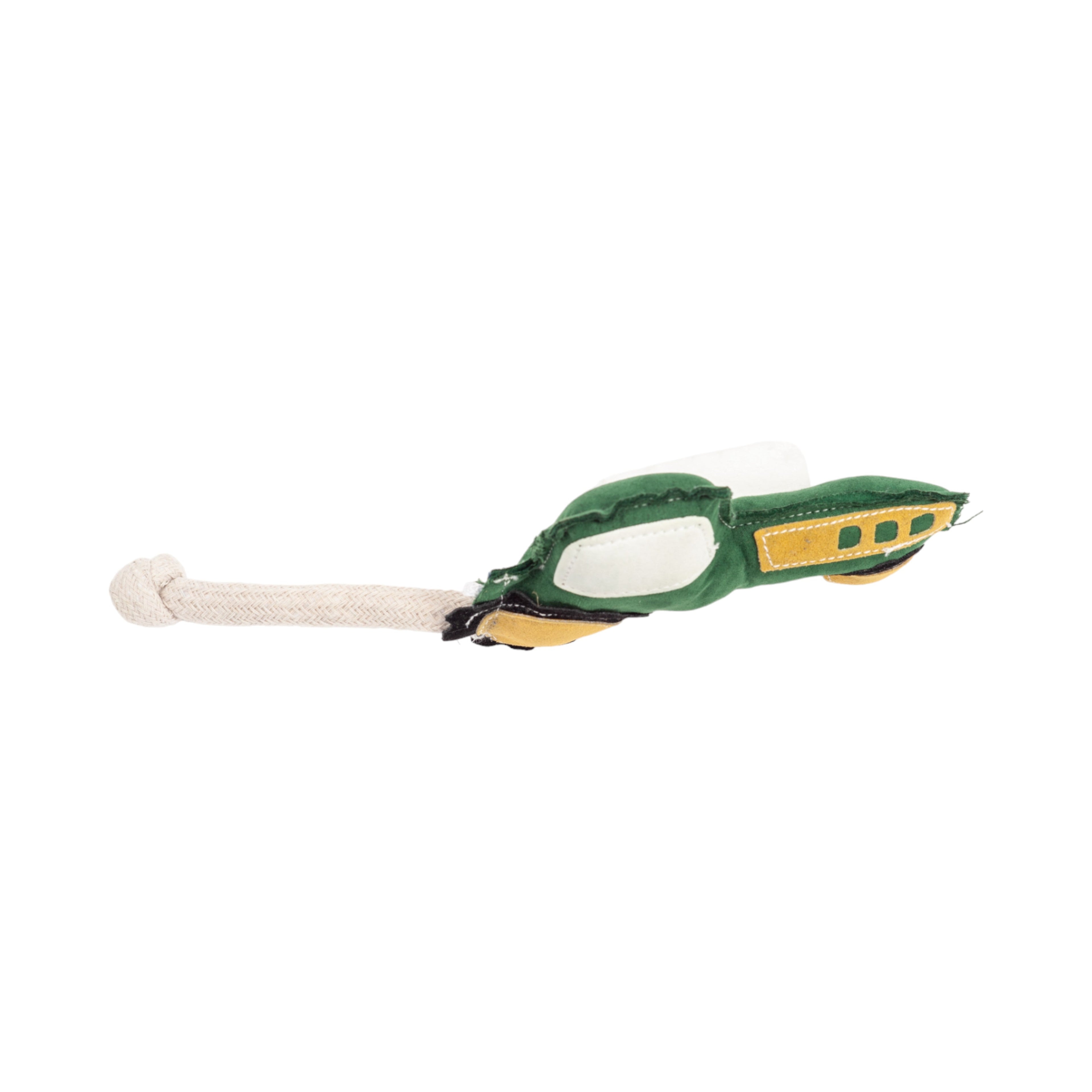 Country Living Faux Leather Green Tractor Dog Chew Toy, Durable, Safe and Non-Toxic by American Pet Supplies