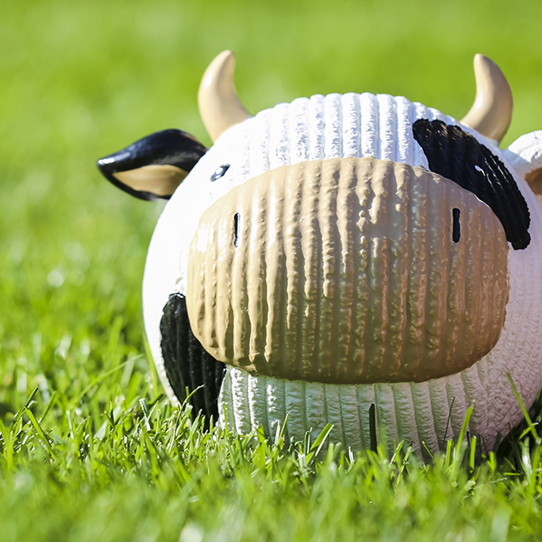 Dottie Cow Ruff-Tex® Latex Ball Dog Toy, Large by HuggleHounds