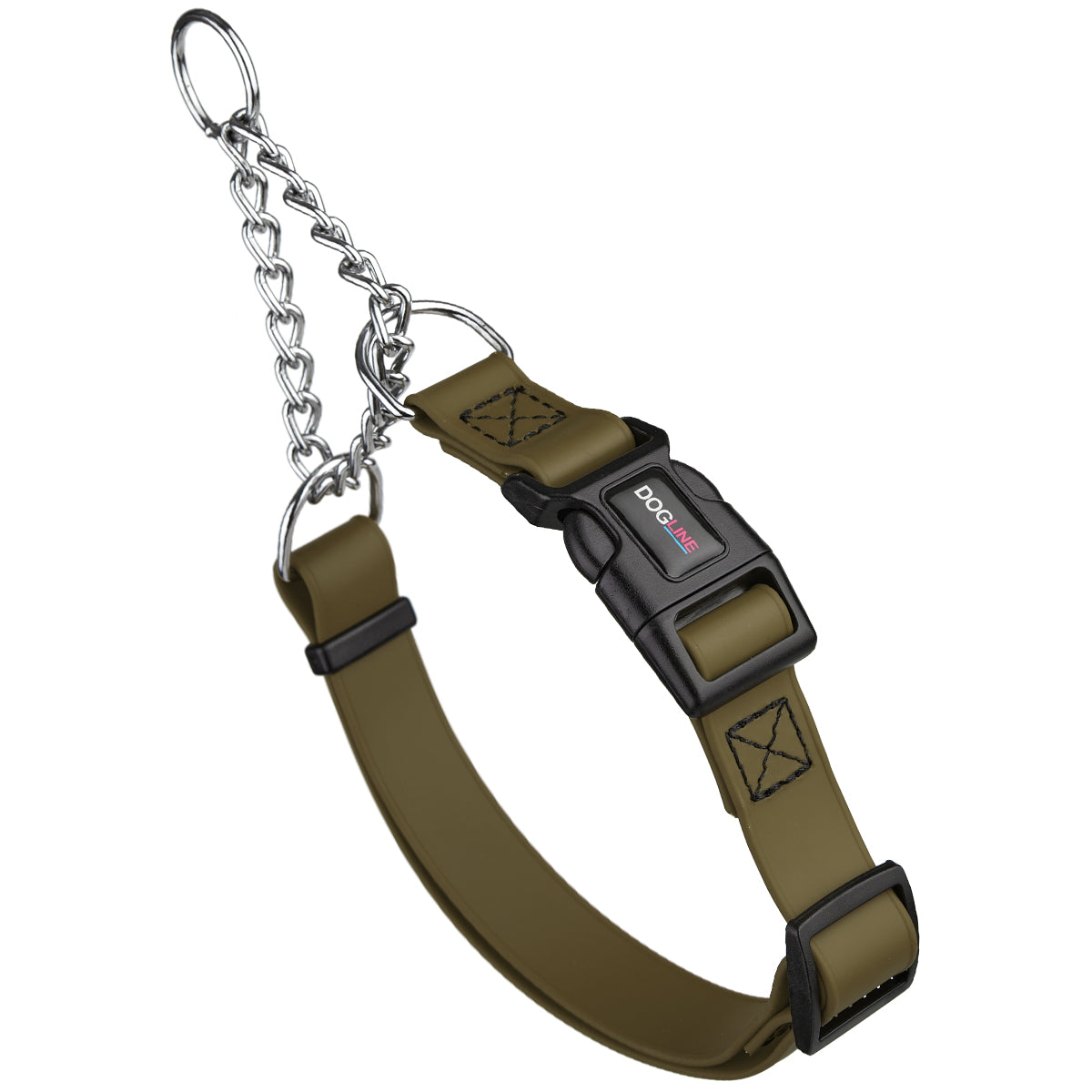 Biothane Adjustable Martingale Collar with Quick Release Buckle by Dogline