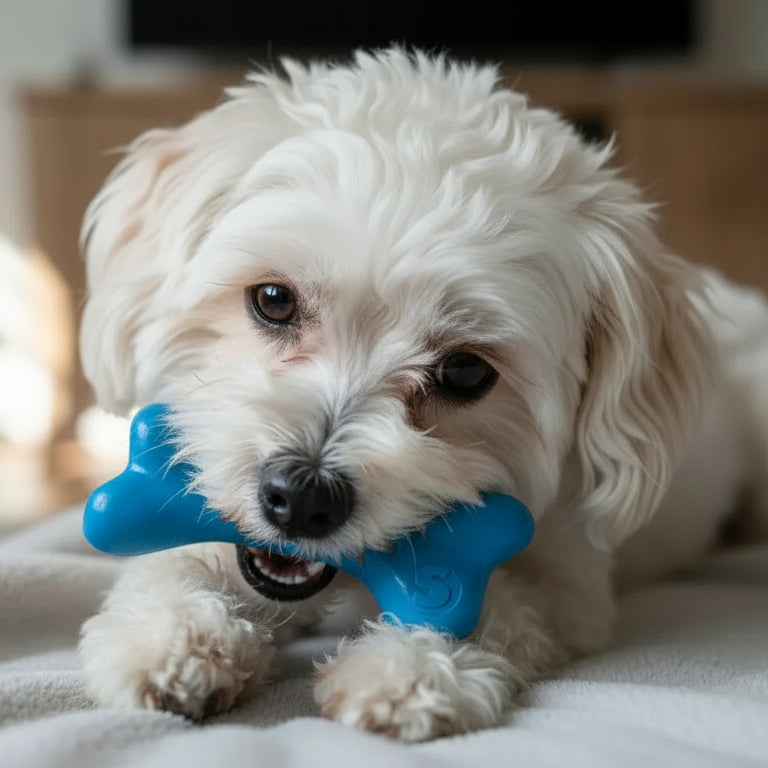PUP-X Rubber Bone Dog Toy - Durable, Floats, Chew Toy for Large Dogs | USA by SodaPup/True Dogs, LLC