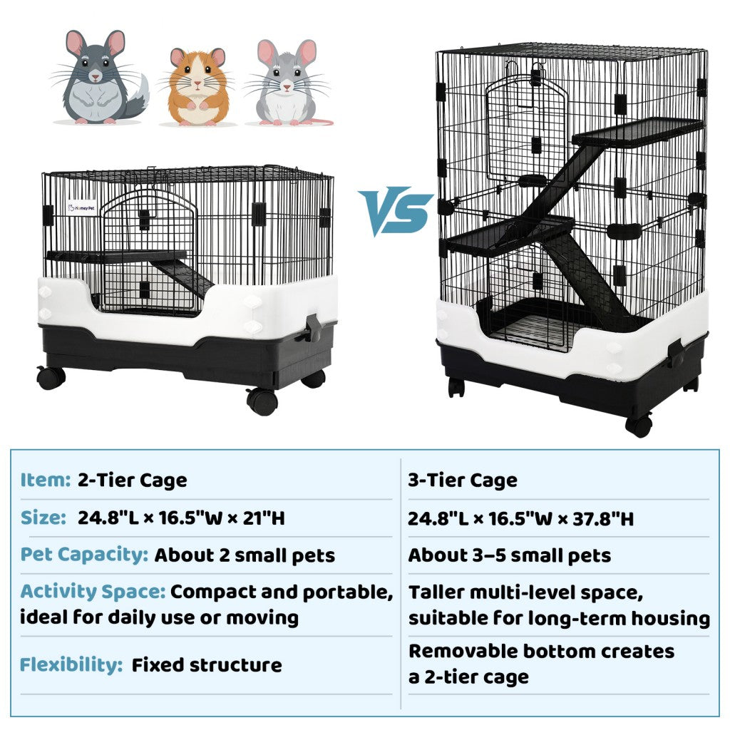 25" Small Animal Cage W25P-1F by Homey Pet Official