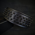 Black ''Crown'' soft leather dog collar by Bestia Dog Gear