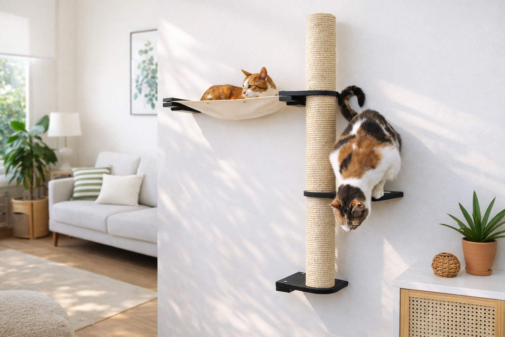 The Crow's Nest - A Wall Cat Scratcher with Hammock by Catastrophic Creations